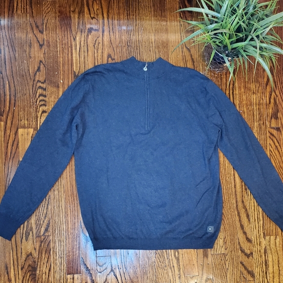 Linksoul Men's Cotton-Cashmere Quarter-Zip Swaeter 95% Cotton 5% Cashmere - Picture 3 of 11